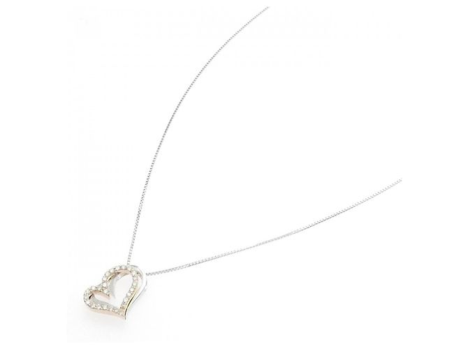 Autre Marque Collar Corazón de Diamante Au750 Dorado - vista 2