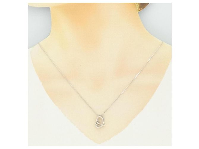 Autre Marque Collar Corazón de Diamante Au750 Dorado - vista 6