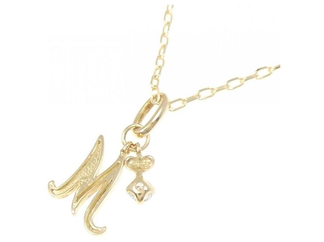 Autre Marque Collana Initial M Diamond Au750 D'oro - vista 4