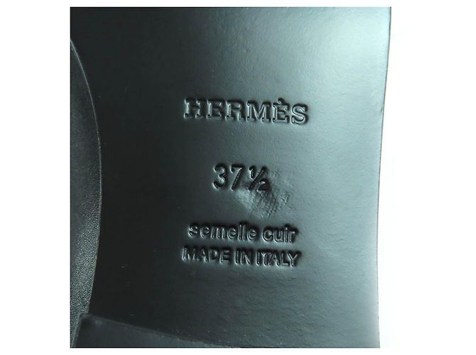 Hermès Lederstiefel 37.5 Schwarz - Ansicht 12