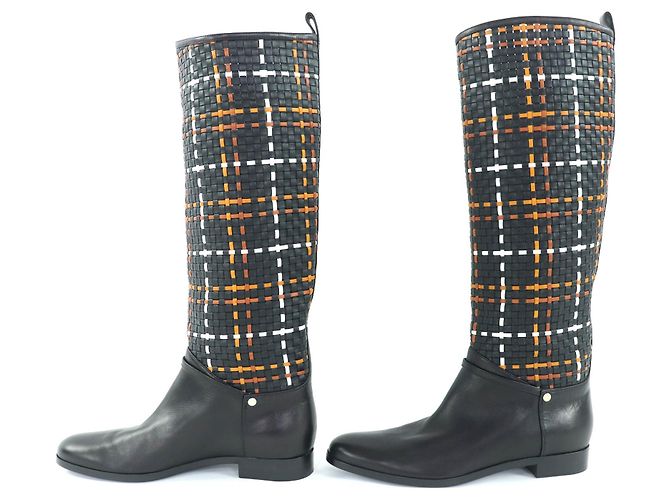 Hermès Lederstiefel 37.5 Schwarz - Ansicht 3