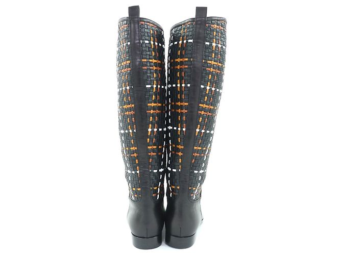 Hermès Lederstiefel 37.5 Schwarz - Ansicht 5