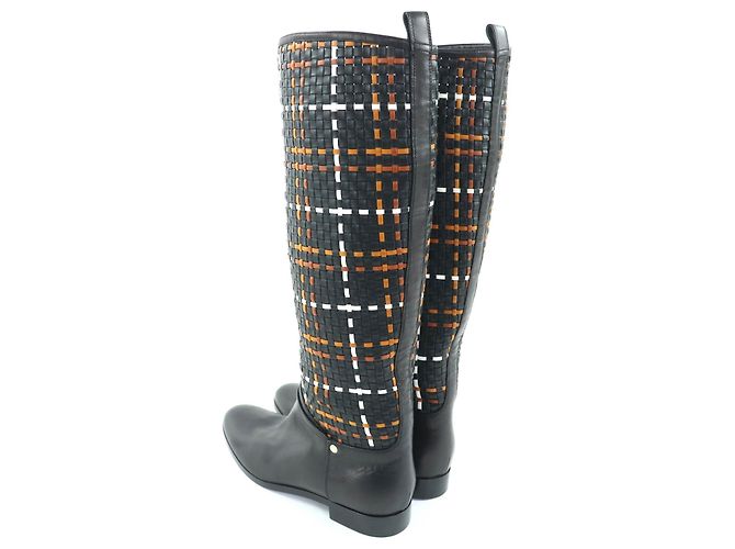 Hermès Lederstiefel 37.5 Schwarz - Ansicht 6