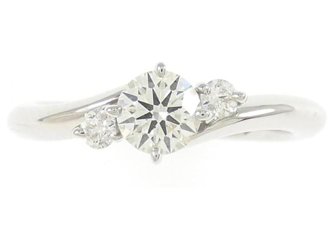 Autre Marque Pt950 Diamantring Silber - Ansicht 2