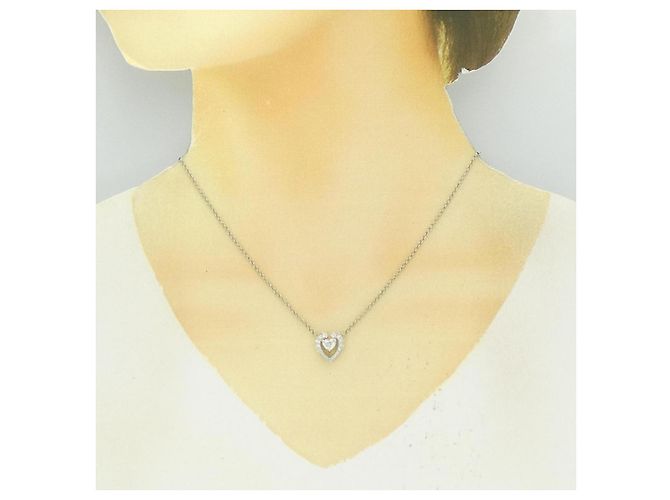 Autre Marque Collana di Diamanti Pt900 Pt850 Argento - vista 6