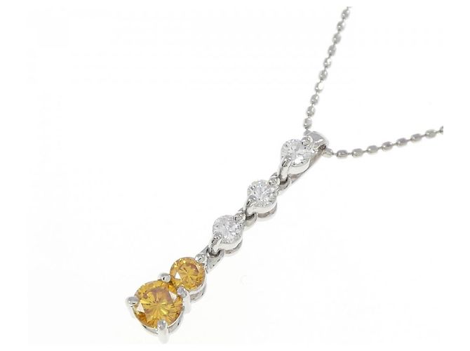 Autre Marque Collana in platino e diamanti Argento - vista 3