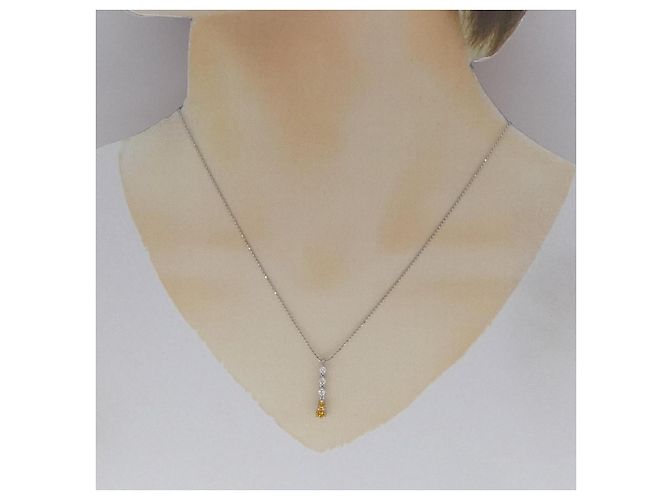 Autre Marque Collana in platino e diamanti Argento - vista 6