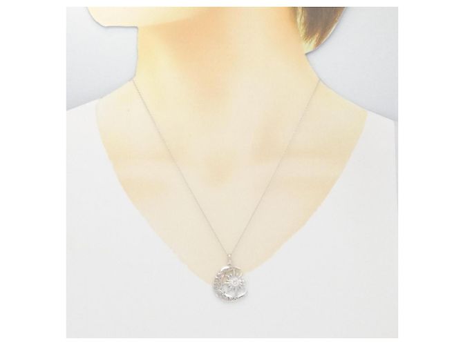 Autre Marque Collana in oro bianco 10K e diamanti Argento - vista 6