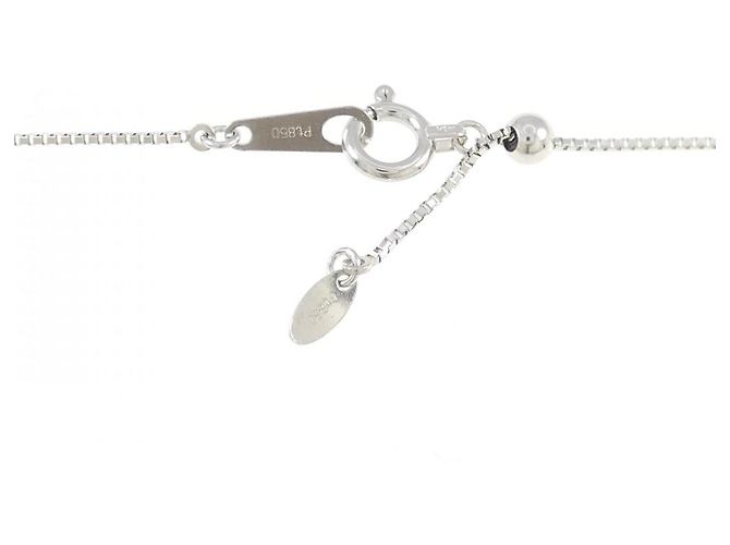 Autre Marque Collana a Croce con Diamanti Pt900 Pt850 Argento - vista 5