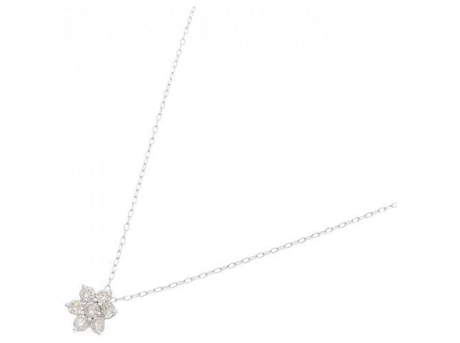 Autre Marque Collana in oro bianco e diamanti Au750 Argento - vista 2