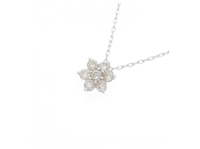 Autre Marque Collana in oro bianco e diamanti Au750 Argento - vista 3