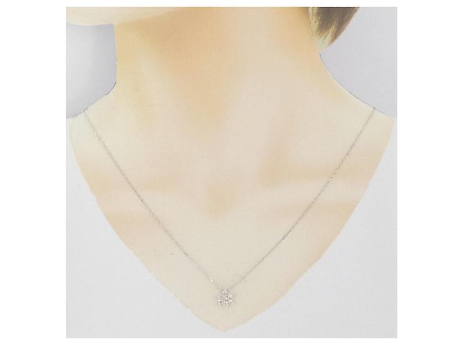 Autre Marque Collana in oro bianco e diamanti Au750 Argento - vista 6