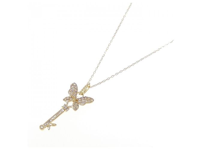 Autre Marque Collana Butterfly Key in Oro Au750 e Diamanti D'oro - vista 2
