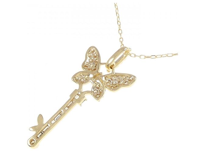 Autre Marque Collana Butterfly Key in Oro Au750 e Diamanti D'oro - vista 4