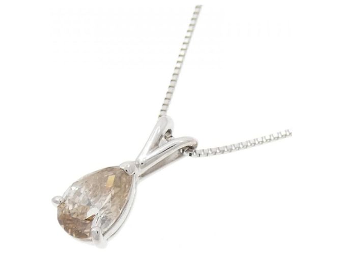 Autre Marque Collana con Diamanti PT850 Argento - vista 3