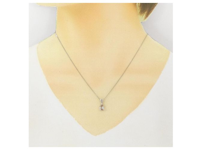 Autre Marque Collana con Diamanti PT850 Argento - vista 6