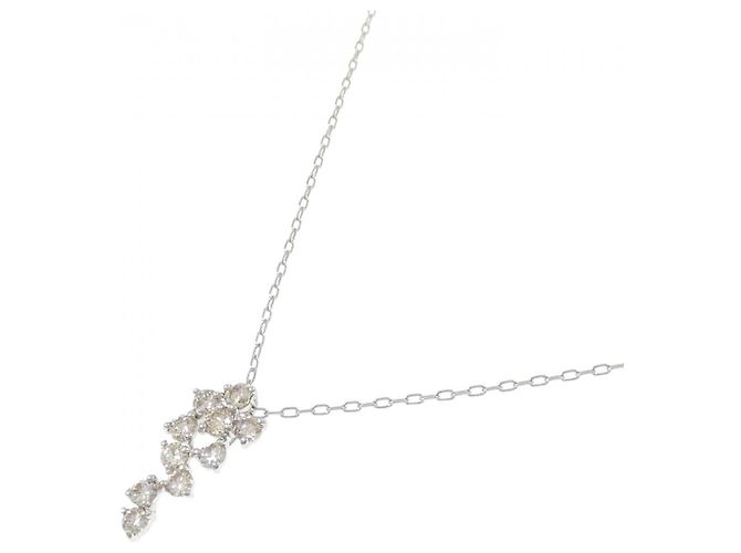 Autre Marque Collana di Diamanti 0.50CT PT950 PT850 Argento - vista 2
