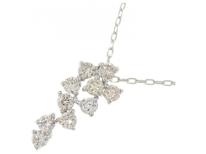 Autre Marque Collana di Diamanti 0.50CT PT950 PT850 Argento - vista 3