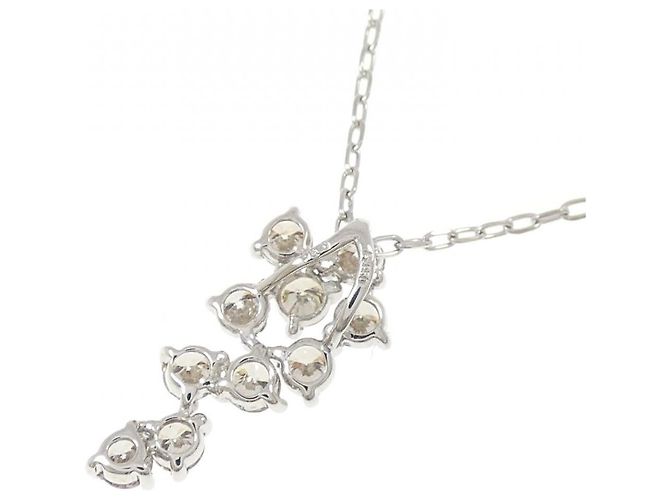 Autre Marque Collana di Diamanti 0.50CT PT950 PT850 Argento - vista 4