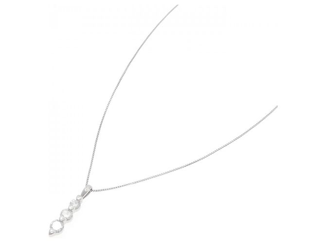 Autre Marque Collana di Diamanti PT900 PT850 Argento - vista 2