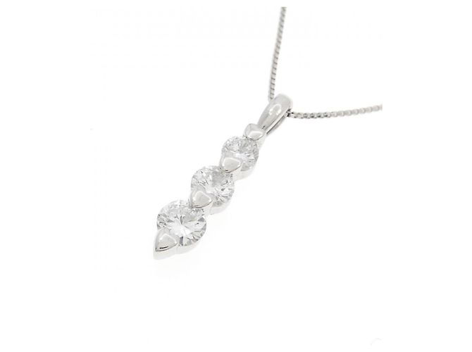 Autre Marque Collana di Diamanti PT900 PT850 Argento - vista 3