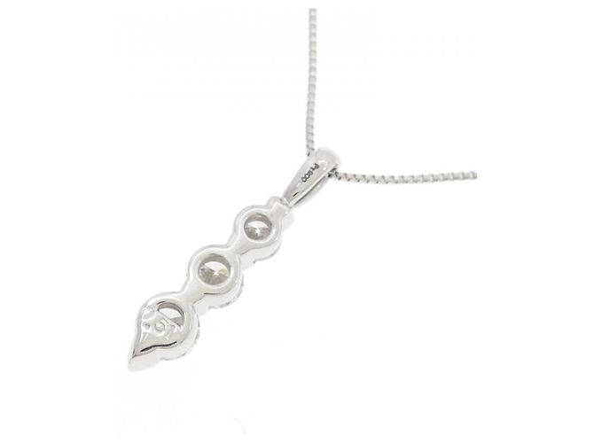 Autre Marque Collana di Diamanti PT900 PT850 Argento - vista 4