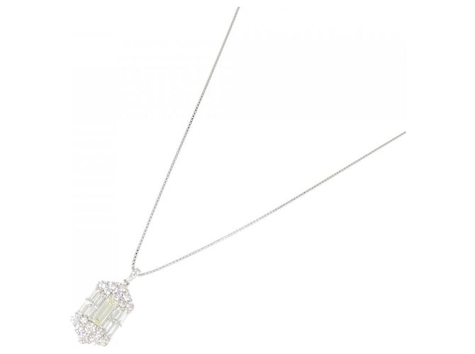 Autre Marque Collana di Diamanti PT900 PT850 Argento - vista 2