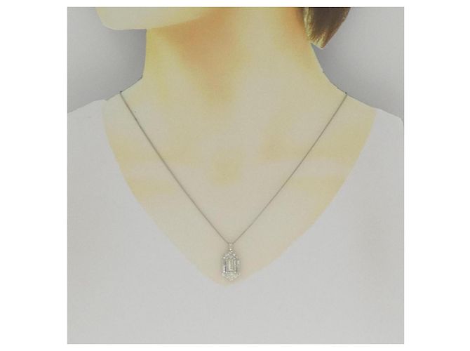 Autre Marque Collana di Diamanti PT900 PT850 Argento - vista 6
