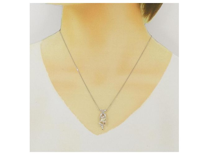 Autre Marque Collana in Diamanti Au750 Argento - vista 6