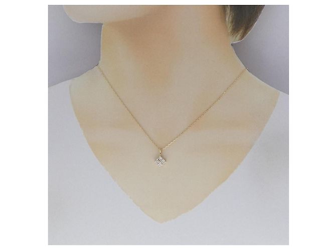 Autre Marque Collana con Diamanti Au750 D'oro - vista 6