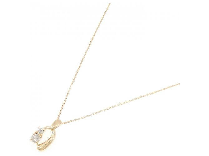 Autre Marque Au750 Diamant-Halskette Golden - Ansicht 2