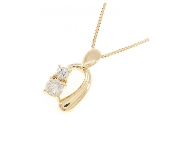 Autre Marque Au750 Diamant-Halskette Golden - Ansicht 3
