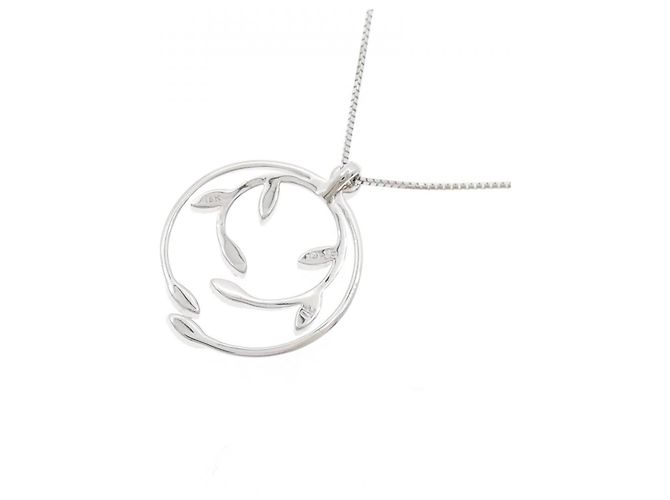 Autre Marque Collana in oro bianco e diamanti Au750 Argento - vista 4