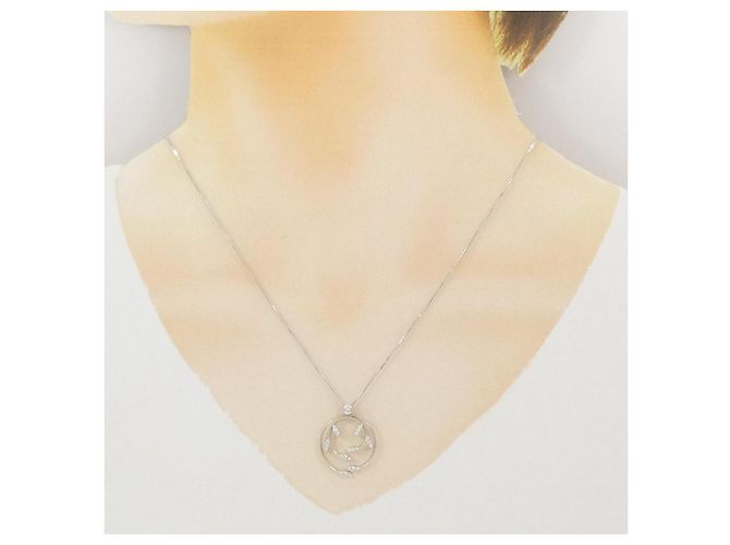 Autre Marque Collana in oro bianco e diamanti Au750 Argento - vista 6