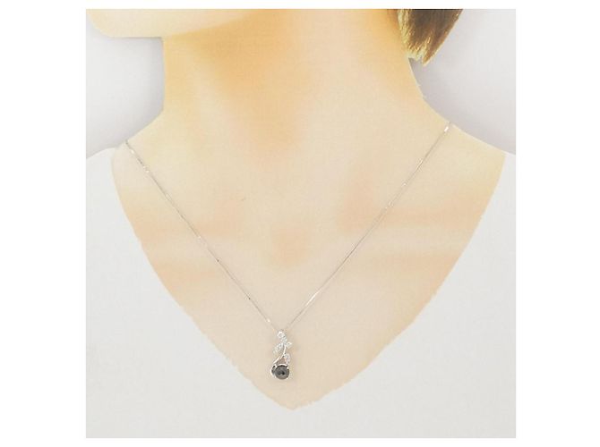 Autre Marque Collana con Diamanti Au750 Argento - vista 6