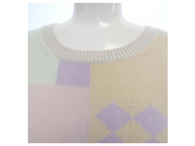 Chanel Kaschmir-Strickware Braun Beige - Ansicht 5