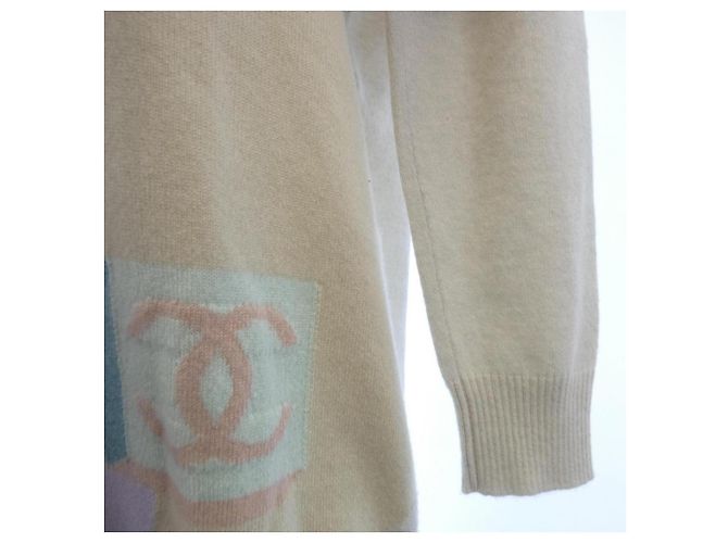 Chanel Kaschmir-Strickware Braun Beige - Ansicht 6
