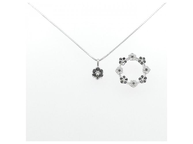 Autre Marque Collana 2way in oro bianco Au750 e diamanti Argento - vista 6