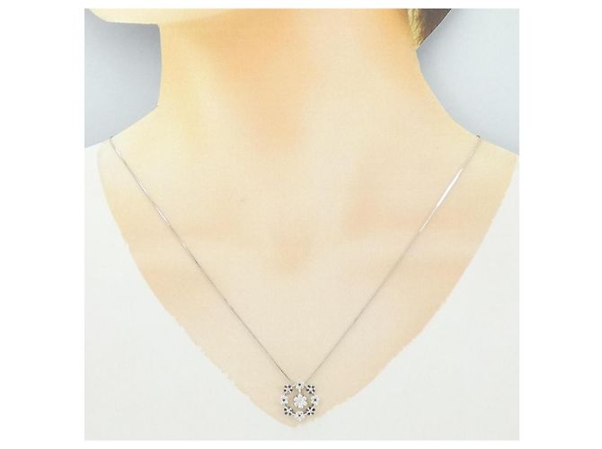 Autre Marque Collana 2way in oro bianco Au750 e diamanti Argento - vista 7