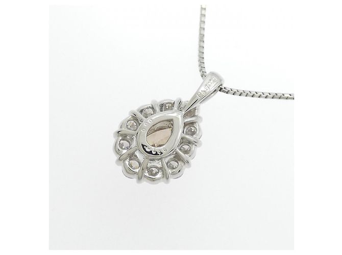 Autre Marque Collier en diamant PT900 PT850 Argenté - vue 4