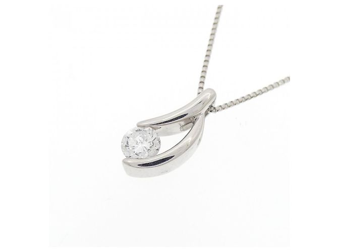 Autre Marque Collar de platino PT850 y diamante Plata - vista 3