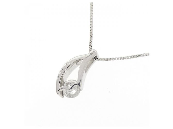 Autre Marque Collar de platino PT850 y diamante Plata - vista 4