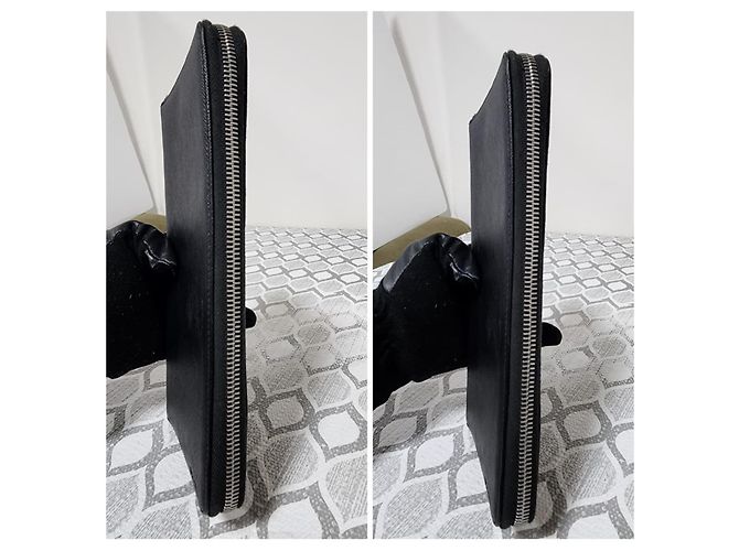 Portafoglio da viaggio PRADA Saffiano Metal Zip Around Nero - vista 4