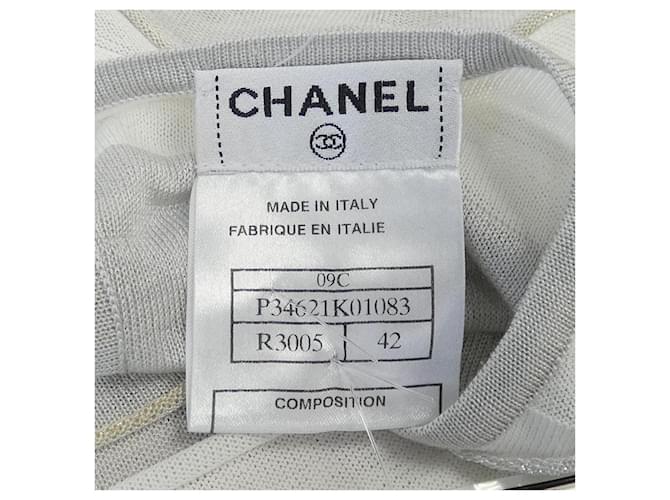 Timeless Top Chanel Castaño Blanco - vista 4
