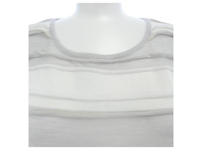 Timeless Top Chanel Castaño Blanco - vista 5