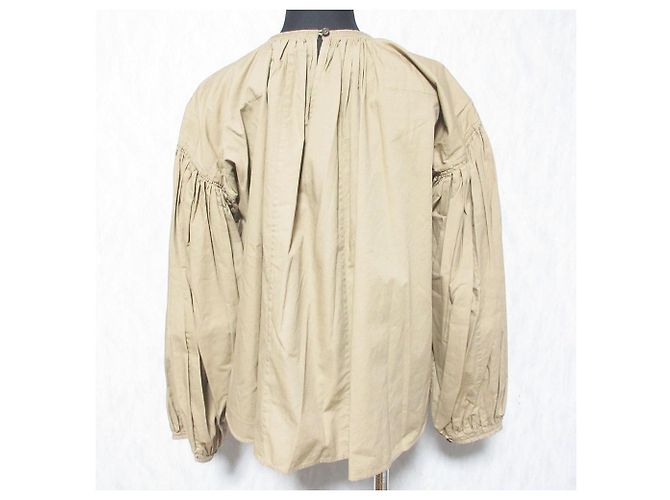 Autre Marque Top CLANE BALLOON PLEAT TOPS Top Beige - vista 2