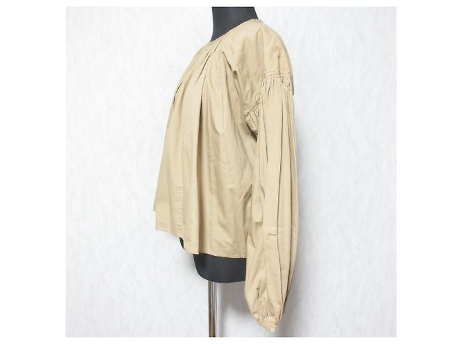 Autre Marque Top CLANE BALLOON PLEAT TOPS Top Beige - vista 3
