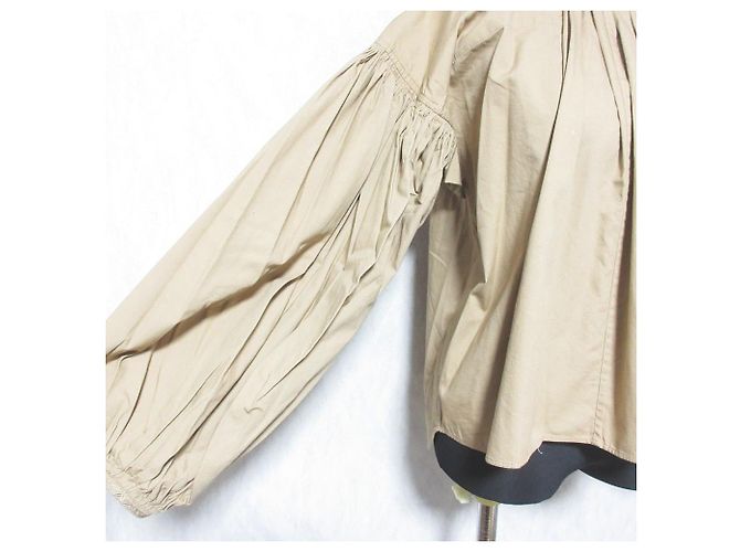 Autre Marque Top CLANE BALLOON PLEAT TOPS Top Beige - vista 4