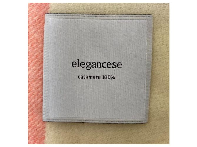 Autre Marque Großer Kaschmir-Schal elegancese Weiß - Ansicht 6