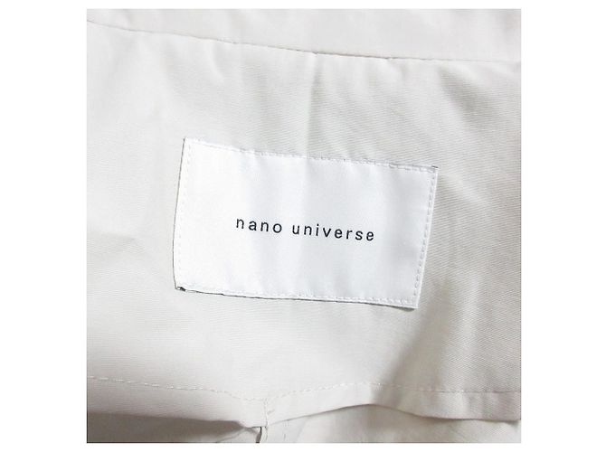 Autre Marque Abrigo nano universe Water Repellent Pollen Guard Stainless Collar Coat Beige - vista 6